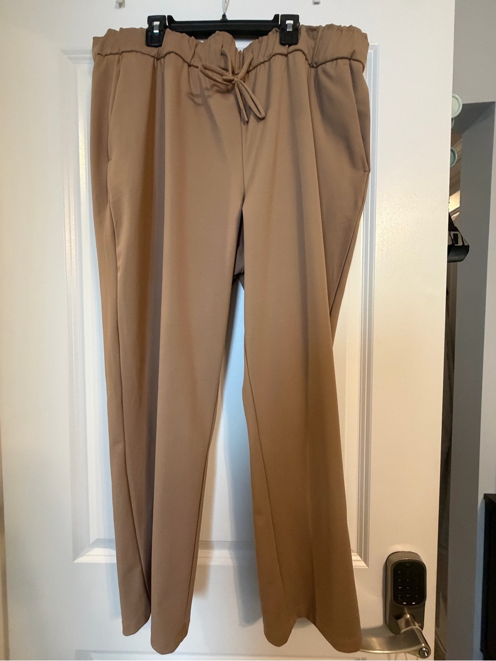 Hilary Radley Tan Drawstring Chinos